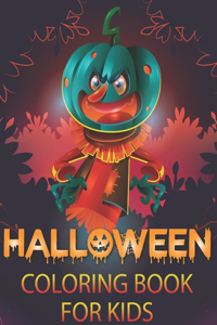 Halloween Coloring Book For Kids 4-8