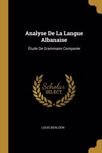 Analyse De La Langue Albanaise