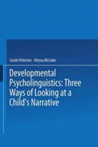 Developmental Psycholinguistics