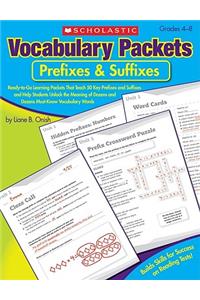 Vocabulary Packets: Prefixes & Suffixes