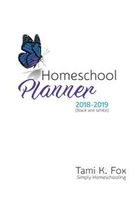 Homeschool Planner (Black & White) 2018-2019