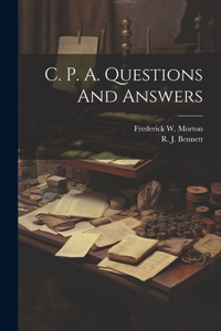 C. P. A. Questions And Answers