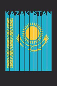 Vintage Kazakhstan Notebook - Retro Kazakhstan Planner - Kazakh Flag Diary - Kazakhstan Travel Journal