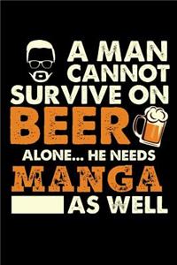 A Man Cannot Survive On Beer Alone He Needs Manga As Well