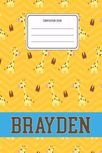 Composition Book Brayden