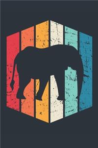 Vintage Elephant Notebook - Gift for Elephant Lovers - Retro Elephant Journal - Elephant Diary for Boys and Girls