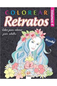 Colorear Retratos 4 - Noche