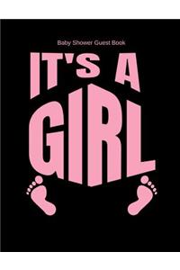 Baby Shower Guest Book It's A Girl