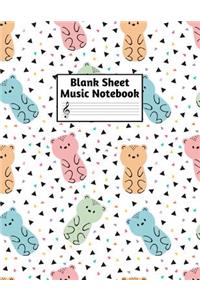 Blank Sheet Music Notebook