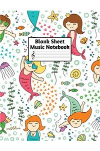Blank Sheet Music Notebook