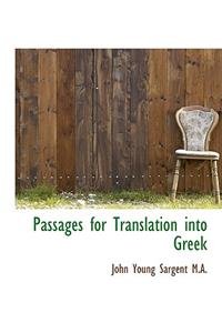 Passages for Translation Into Greek