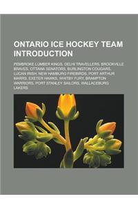 Ontario Ice Hockey Team Introduction