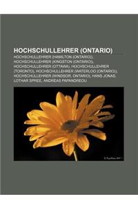 Hochschullehrer (Ontario)