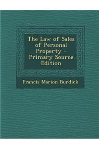 Law of Sales of Personal Property