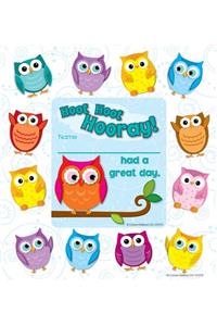 Colorful Owls Award Tags