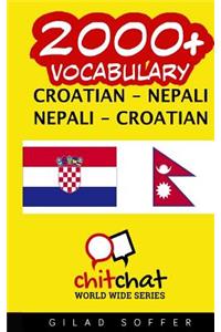 2000+ Croatian - Nepali Nepali - Croatian Vocabulary