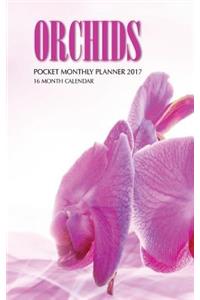 Orchids Pocket Monthly Planner 2017
