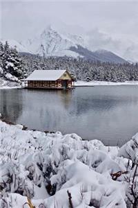 Rural Cottage on a Lake in the Winter Journal