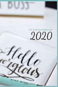 The Aspiring Solopreneur Large Contemporary Teal Planner - Turquoise Planner 2020, 52 Week 2-Page Spread Layout with Monday Start