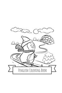 Penguins Coloring Book