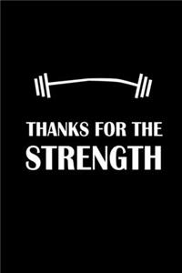 Thanks for the strength