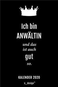 Kalender 2020 für Anwälte / Anwalt / Anwältin