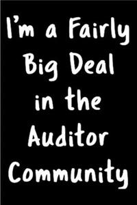 I'm a fairly big deal in the auditor community