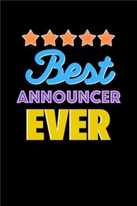 Best Announcer Evers Notebook - Announcer Funny Gift
