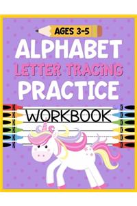 Alphabet Letter Tracing Practice Workbook Ages 3-5