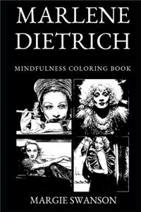 Marlene Dietrich Mindfulness Coloring Book