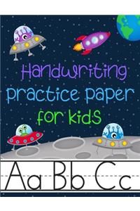 Handwriting Practice Paper for Kids