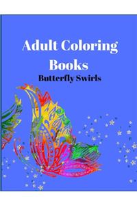 Adult Coloring Books Butterfly Swirls
