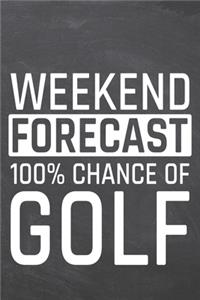 Weekend Forecast 100% Chance of Golf