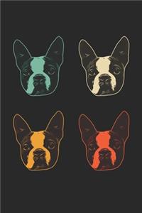 Boston Terrier Notebook - Retro Boston Terrier Journal - Vintage Boston Terrier Diary