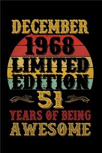 December 1968 Limited Edition 51 Years Of Being Awesome