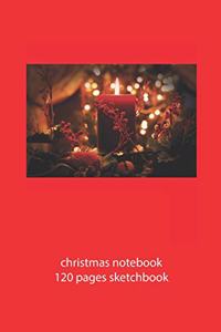 christmas notebook 120 pages sketchbook