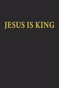 Jesus is King Notebook in Black