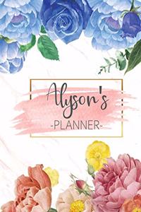 Alyson's Planner: Monthly Planner 3 Years January - December 2020-2022 - Monthly View - Calendar Views Floral Cover - Sunday start