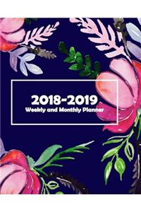 2018-2019 Weekly & Monthly Planner