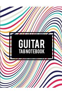 Guitar Tab Notebook: Pretty Art Design, 8.5