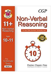 10-Minute Tests for 11+ Non-Verbal Reasoning Ages 10-11 (Book 2) - CEM Test