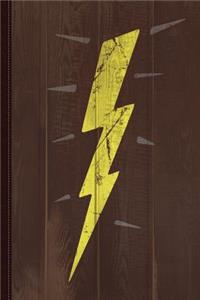 Vintage Lightening Bolt Journal Notebook