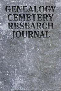 Genealogy Cemetery Research Journal