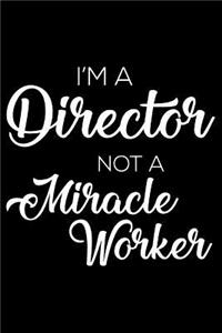 I'm A Director Not A Miracle Worker