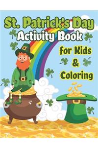 St. Patrick's Day Activity Book for Kids & Coloring
