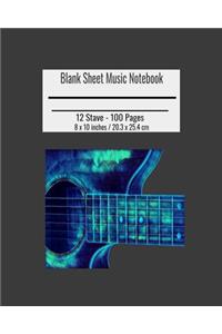 Blank Sheet Music Notebook