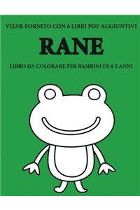 Libro da colorare per bambini di 4-5 anni (Rane)