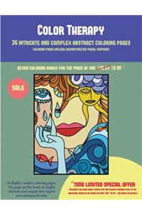 Color Therapy (36 intricate and complex abstract coloring pages)