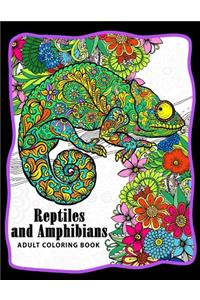 Reptiles and Amphibians Adult Coloring Books