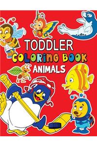 Animals Toddler Coloring Book